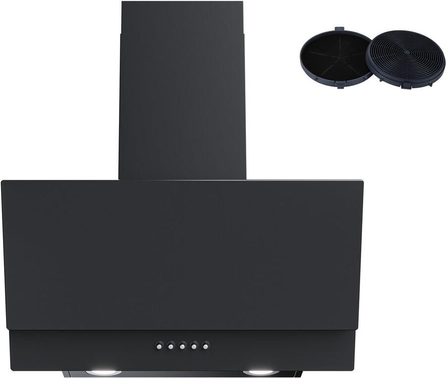 Heinrich´s Heinrich's HDU7622 Afzuigkap 60cm zwart 300m3 Schuine afzuigkap inclusief koolstoffilters - Foto 2