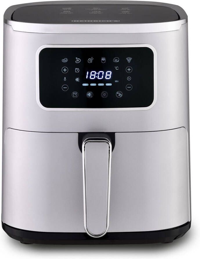 Heinrich's HFR 8216 Heteluchtfriteuse Airfryer 5 Liter Zilver