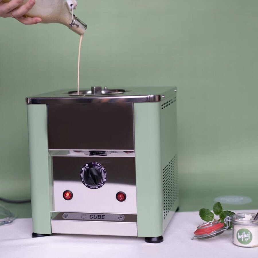 Hej CUBE 750 ijsmachine Zelfvriezend Pistacchio Green