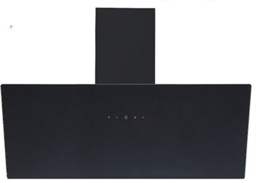 Helvetia Schuine Afzuigkap 90 cm 625 m³- Bediening met gebaren 2 Koolstoffilters inbegrepen dubbele schoorsteen
