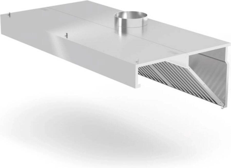 HENDI Afzuigkap voor muurmontage – LED-verlichting – vaatwasserbestendige filters – 1000x700x450 mm