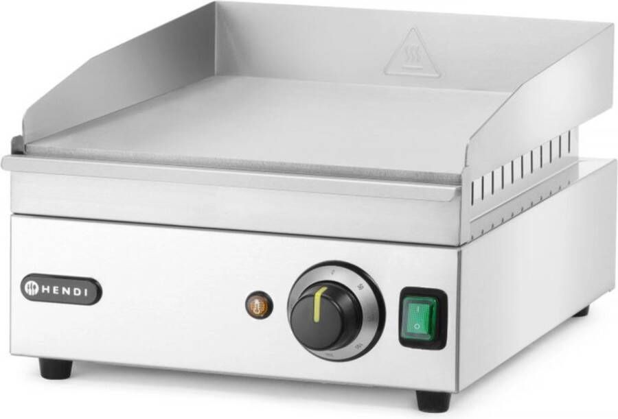 HENDI Bakplaat – Roestvast staal – Gehard staal – Traploos instelbaar – 316x380 mm