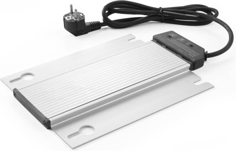 HENDI Elektrisch verwarmingselement – stabiele warmte – 230V 380W – 300x200x40 mm