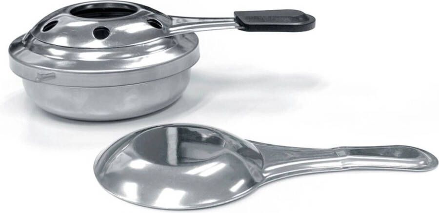 HENDI Fonduebranders – set van 2 – roestvrij staal – Ø92x(H)40mm