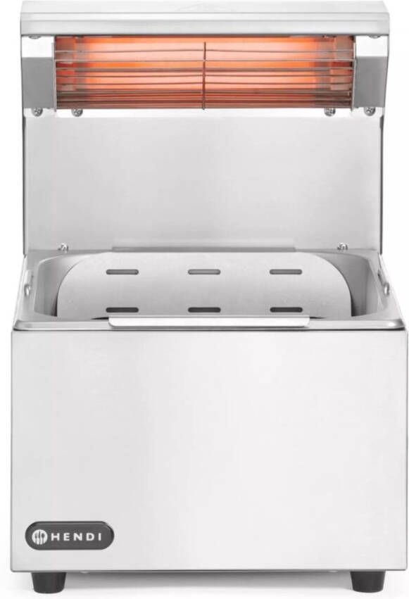 HENDI Frietverwarmer Infraroodlamp Roestvrij staal GN 1 2 357x267x376mm