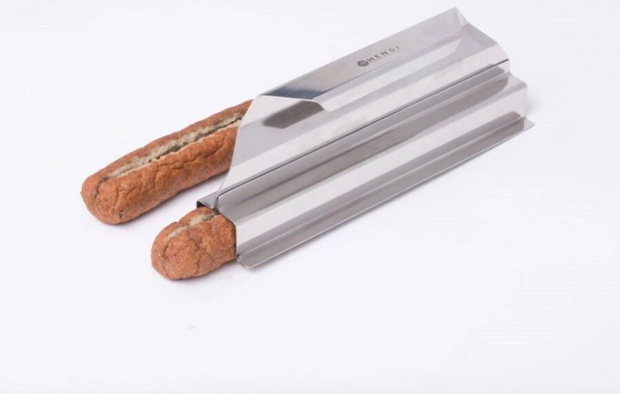 HENDI Frikandellensnijder – 18 8 roestvast staal – vaatwasmachinebestendig – 200 mm