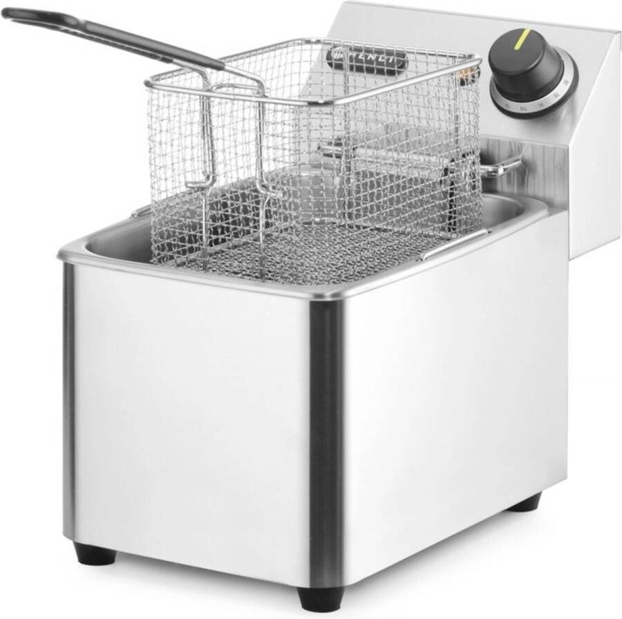 HENDI Friteuse – roestvrij staal – 4 liter – koude zone – uitneembare onderdelen
