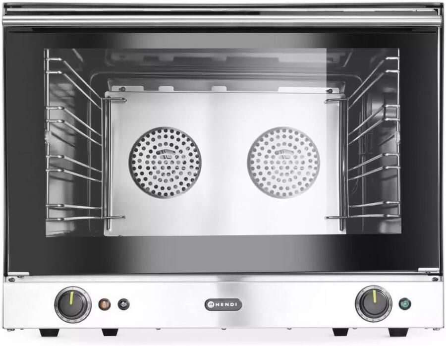 HENDI Convectieoven met directe bevochtiging roestvast staal 69 9x60 8x55 cm zilverkleurig voor GN 1 1 horeca
