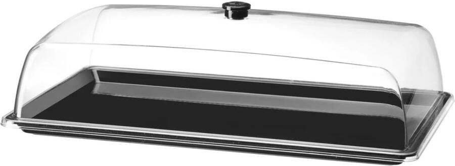 HENDI GN 1 1 Serie Buffettafel Expositiebak Zwart en Transparant 49x28 5x12 5 cm