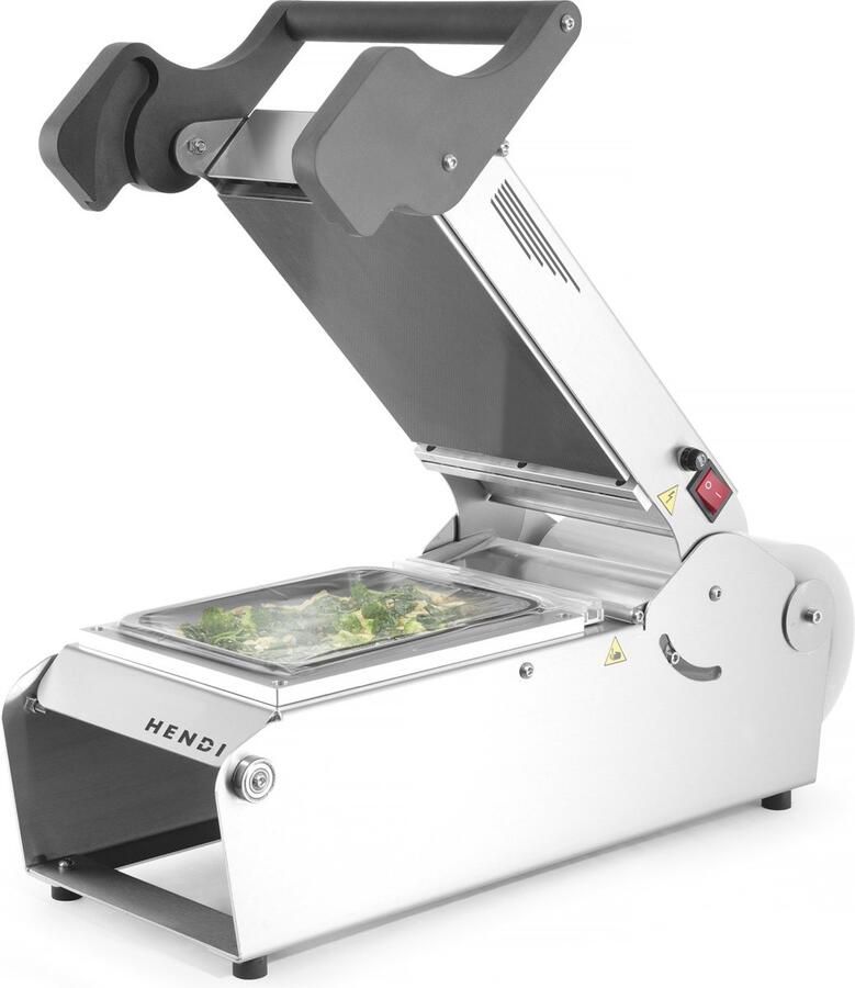 HENDI Handmatige Traysealer Professionele Sealer 230V 700W 24 7x63 7x(H)25 8cm - Foto 2