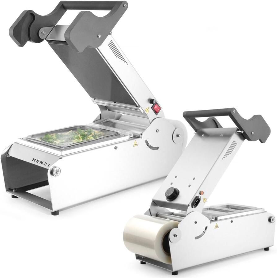 HENDI Handmatige Traysealer Professionele Sealer 230V 700W 24 7x63 7x(H)25 8cm