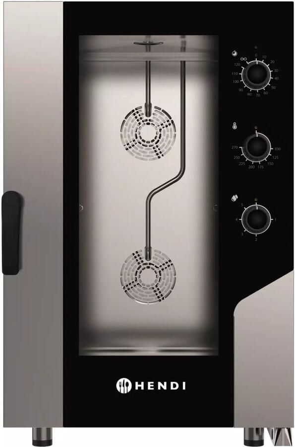HENDI Hetelucht stoomoven – 11x GN1 1 – RVS – 400V – 15400W – 1130mm hoog