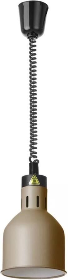 HENDI Verstelbare warmtelamp cilindrisch aluminium variabel snoer 70-150 cm beige - Foto 2