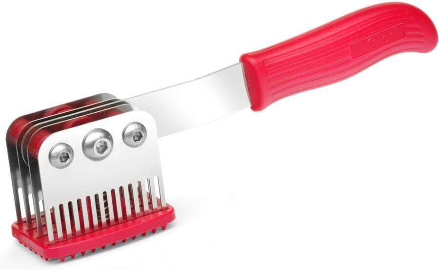 HENDI Victor Serie Vleestenderizer 56 RVS Mesjes 2 6 mm Breedte Categorie Rood