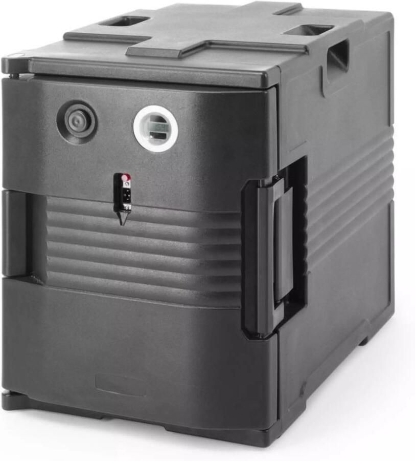 HENDI Warmhoudcontainer GN 1 1 kunststof HDPE thermisch geisoleerd met verwarming 47 7x68x62 cm catering en bezorging