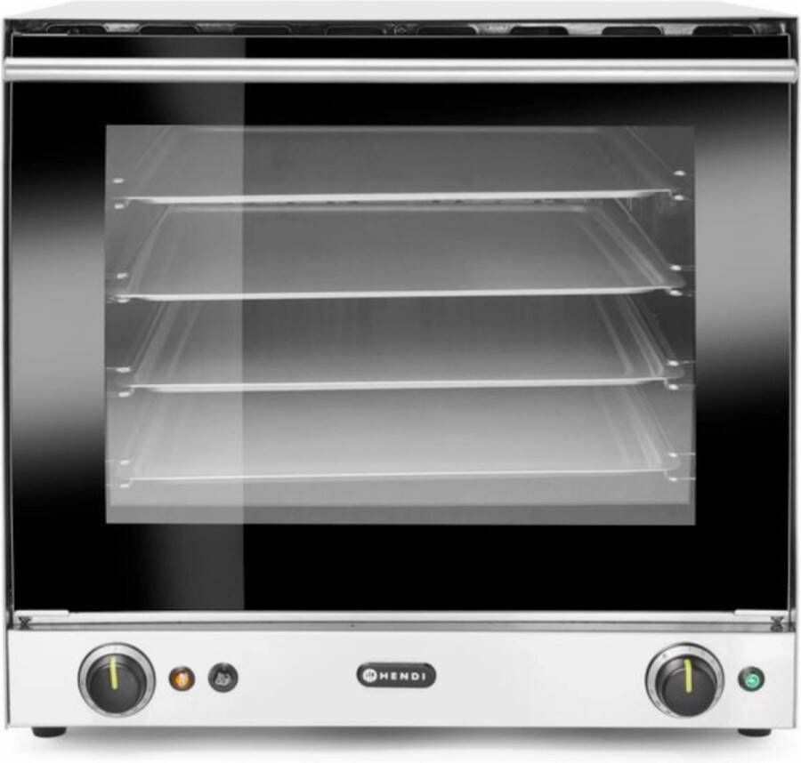 Hendi Heteluchtoven Vrijstaand Met Vochtinjectie H90S 4 Etages Professionele Horeca Oven 230V 2670kW 59 5x59 5x57(H)cm