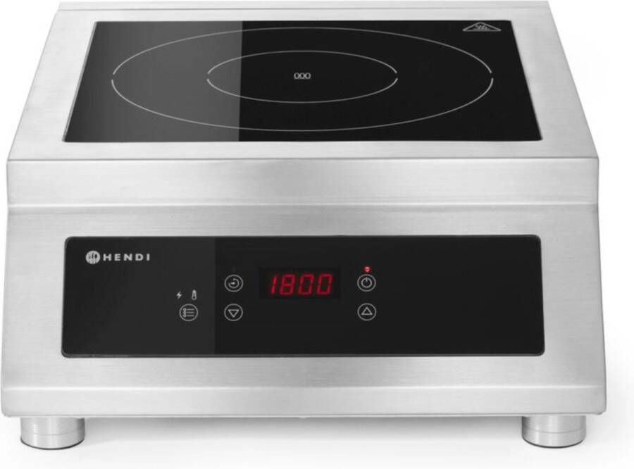 Hendi Inductie Kookplaat Vrijstaand 1 Pits Professionele Elektrische Kookplaat Model: Profi Line 5000 D 400V 5kW