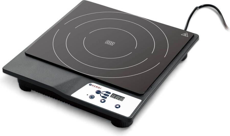 Hendi Inductie Kookplaat Vrijstaand 1 Pits Professionele Elektrische Kookplaat Model: Kitchen Line 1800W