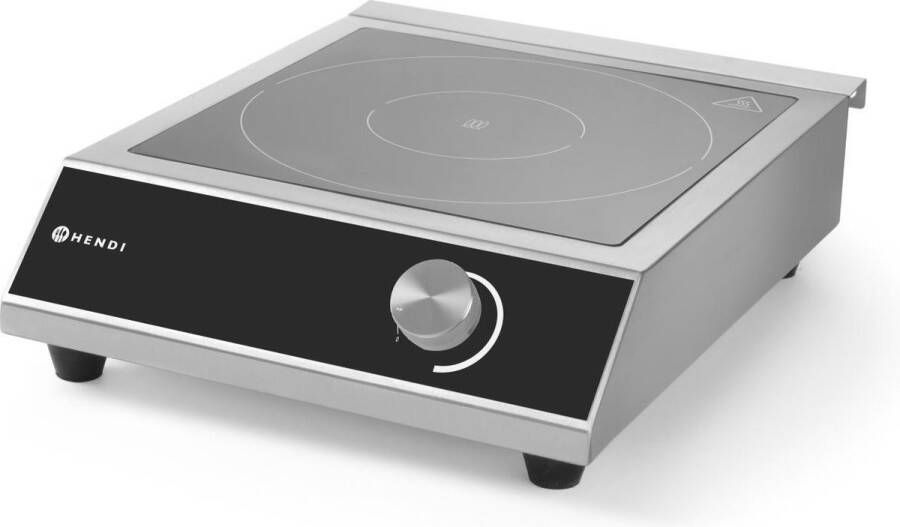 Hendi Inductie Kookplaat Vrijstaand 1 Pits Professionele Elektrische Kookplaat Model: Kitchen Line 3500 M 3500W - Foto 2