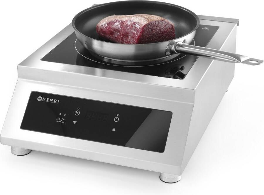 Hendi Inductie Kookplaat Vrijstaand 1 Pits Professionele Elektrische Kookplaat Model: Profi Line 5000 D 400V 5kW - Foto 2