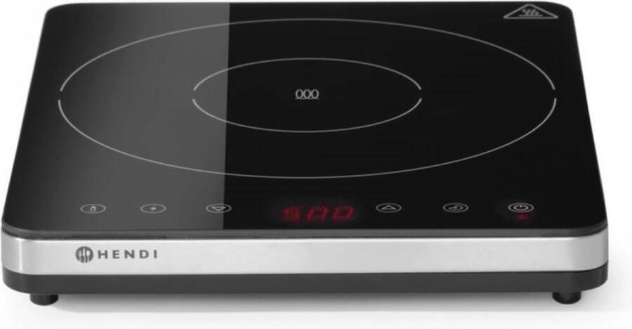 Hendi Inductie Kookplaat Vrijstaand 1 Pits Professionele Elektrische Kookplaat Model: Kitchen Line 2000W - Foto 2