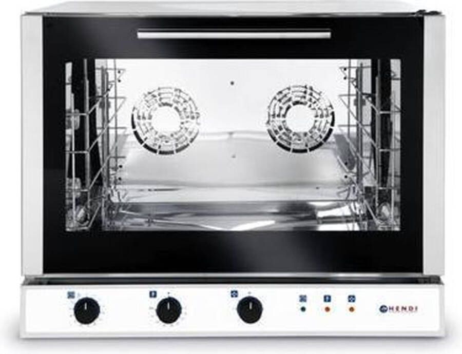 HENDI Oven met stoominjectie – 400V 6400W – roestvast staal – 4 trays – 783x755x634 mm - Foto 2