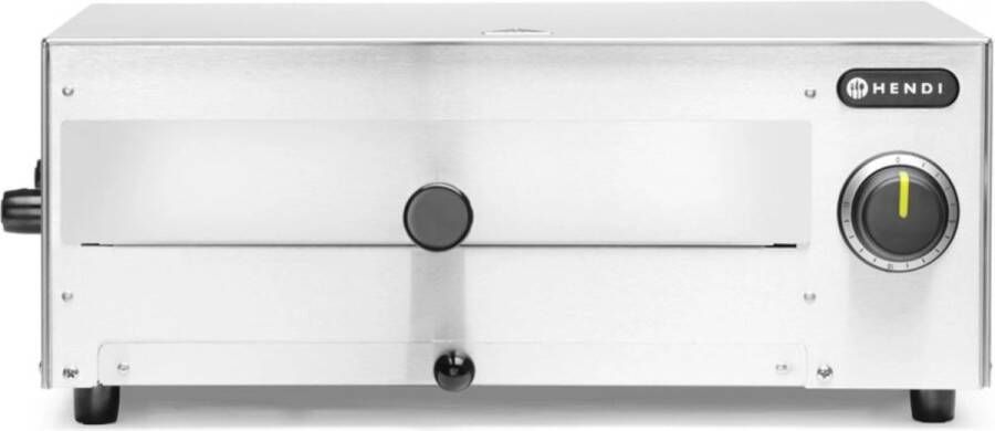 HENDI Pizzaoven – 230V 1450W – Ø30 cm – Timer – Boven- en onderverwarming – Kruimellade - Foto 2
