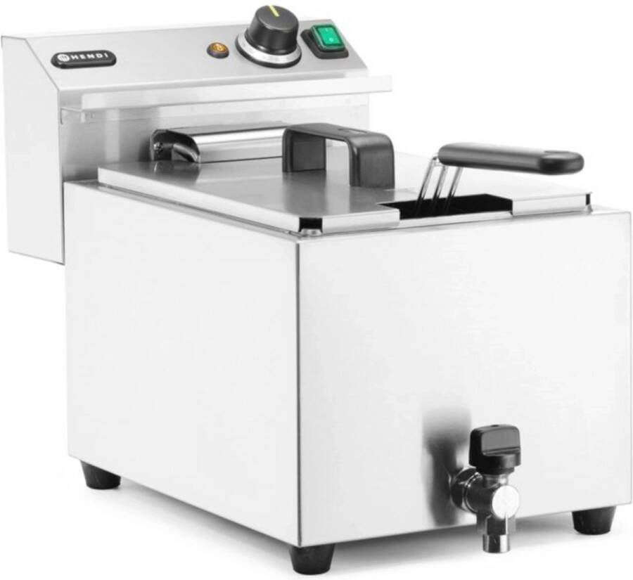 HENDI Profi Line friteuse – 10L – 400V – 6600W – met aftapkraan