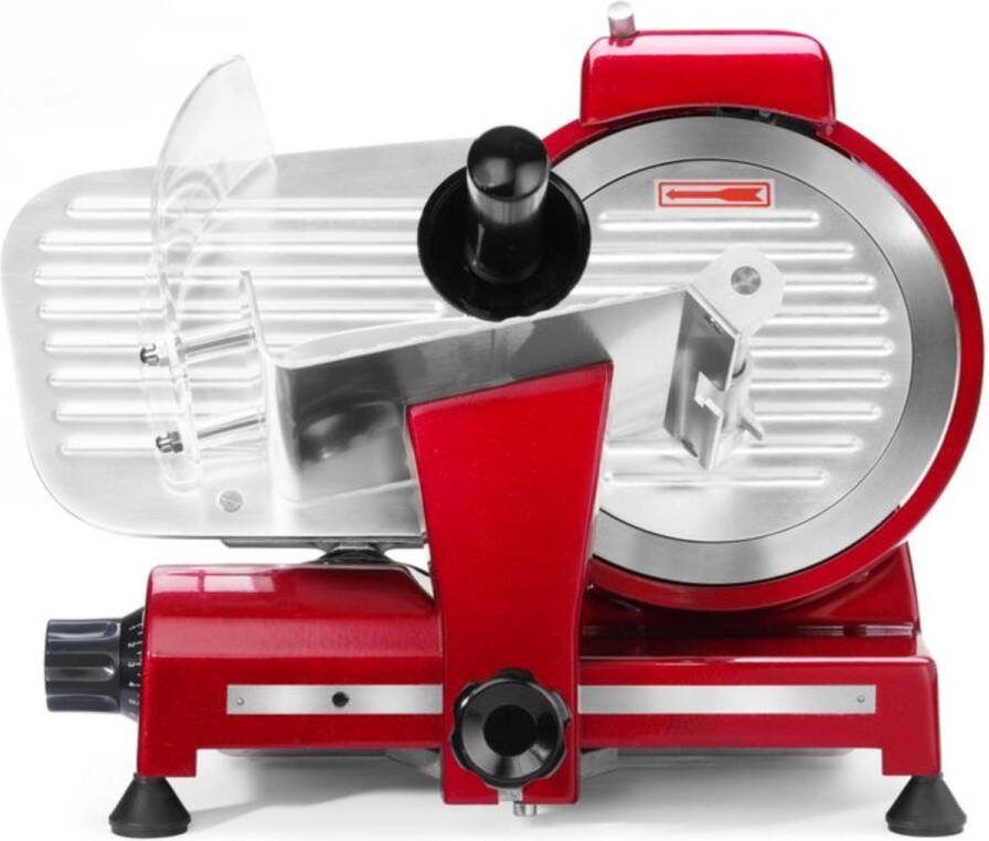 HENDI Snijmachine Profi Line – 220 mm mes – rode uitvoering – luchtgekoelde motor – 230V 280W