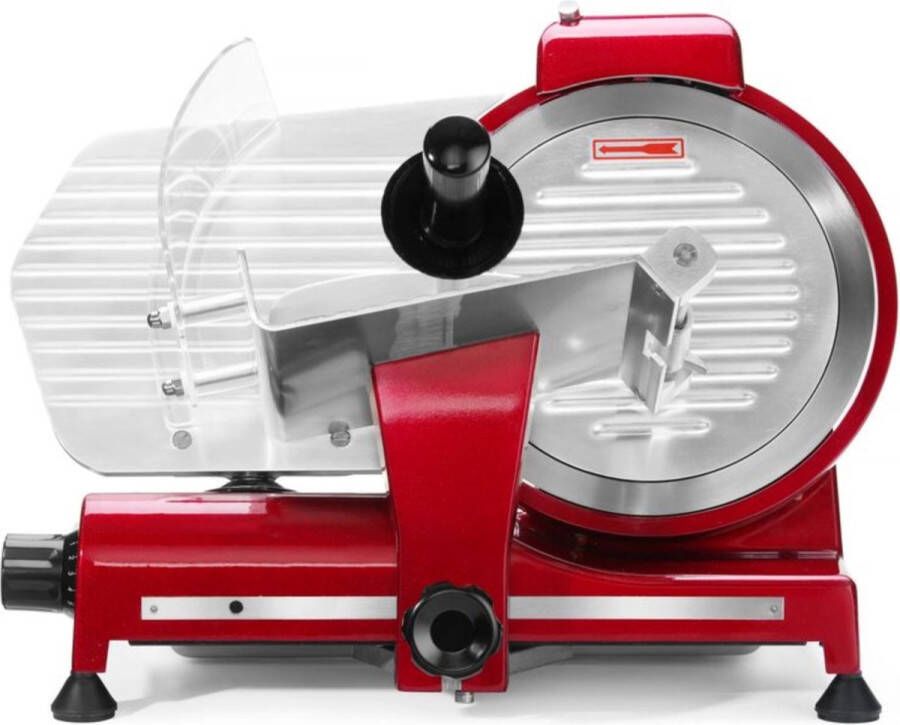HENDI Snijmachine Profi Line – Rood – 250 mm – Hoog vermogen – Veiligheidsfuncties
