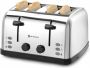 HENDI Toaster – 4 sneetjes – 2 verwarmingszones – 7 roosterniveaus – roestvrij staal - Thumbnail 1