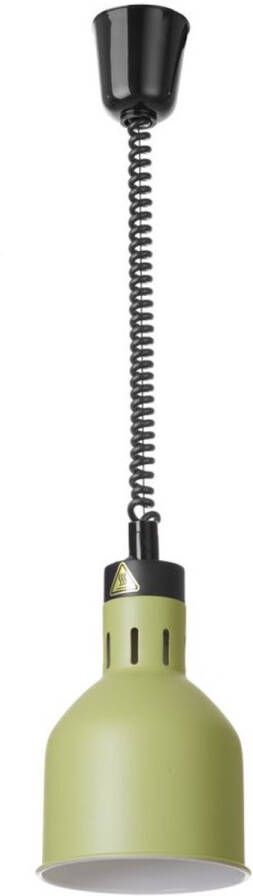 HENDI Verstelbare warmtelamp cilindrisch groen aluminium 70-150 cm snoer Ø175xH250 mm