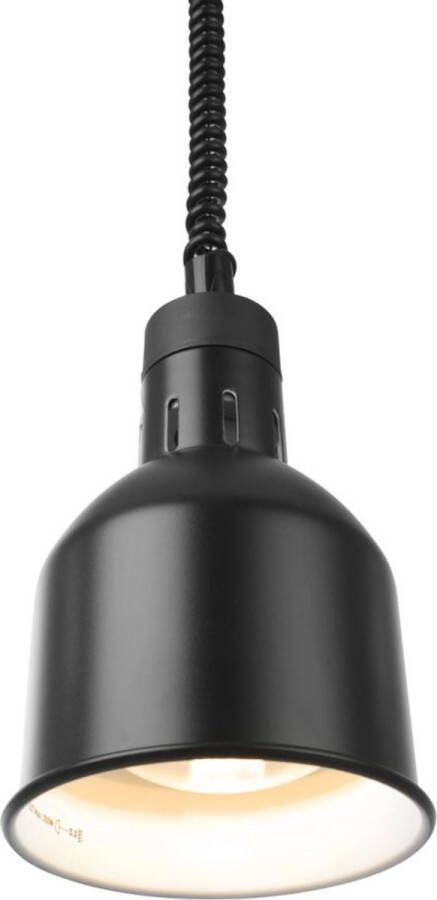 HENDI Verstelbare warmtelamp – cilindrisch – zwart – 230V 250W – ⌀175x(H)250mm