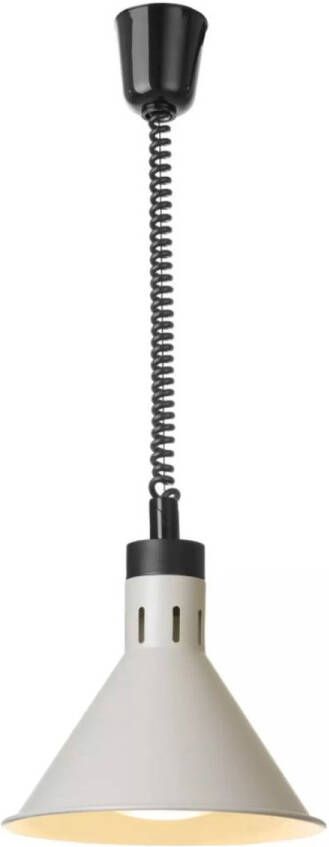 HENDI Verstelbare warmtelamp Conisch Flexibel snoer 70-150 cm Wit Ø275 mm