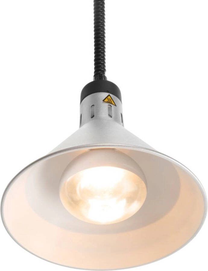 HENDI Verstelbare warmtelamp – conisch ontwerp – zwart – 230V 250W – ⌀275x(H)250mm
