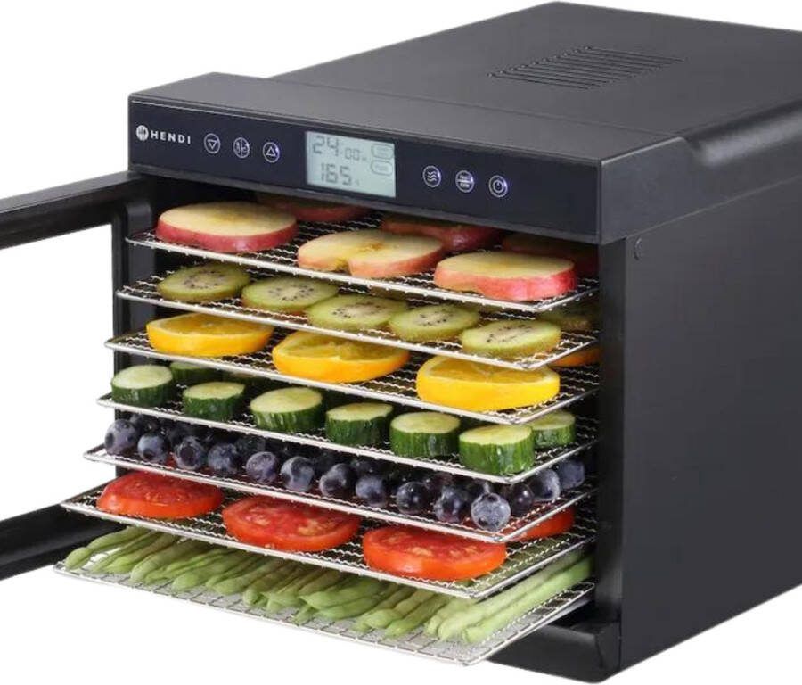 Hendi Voedseldroger Professional Dehydrator Droogoven Kitchen Line RVS Professional 7 Laags