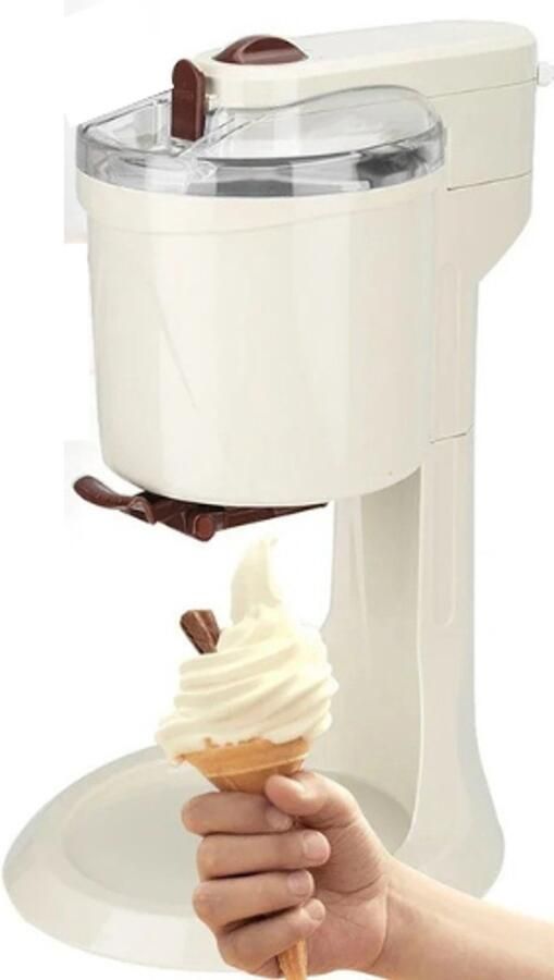 Hennova Softijsmachine Ijsmachine Ijsmaker Automatisch 220V 20W 1L 42.5 x 24 x 27 cm Beige