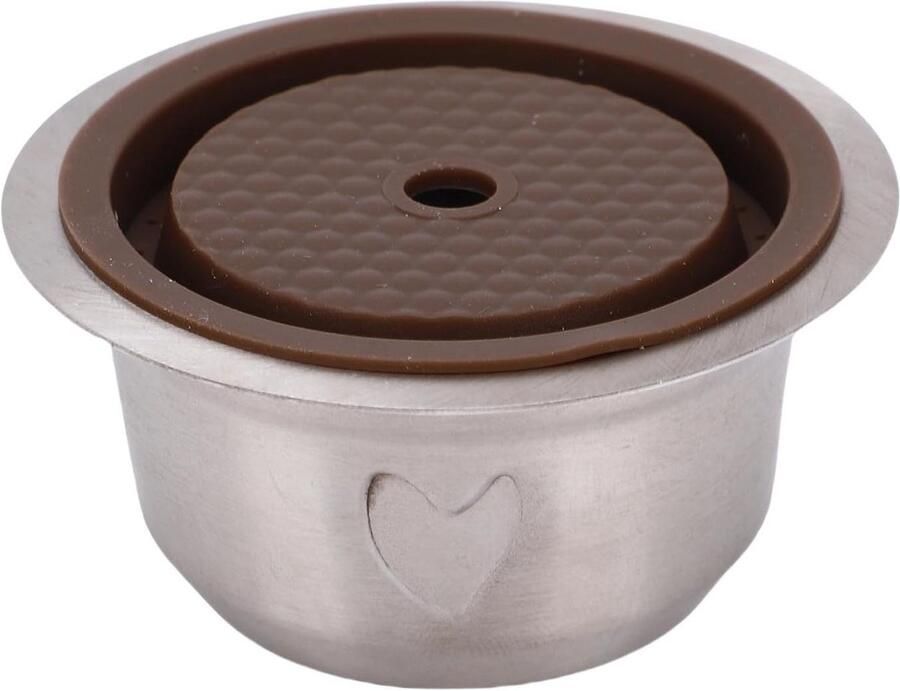 Herbruikbare Koffiecapsules van RVS Duurzame Espresso Pods met Borstel en Lepel Koffiefilter voor Perfecte Espresso (150ml)