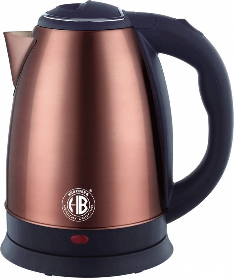 Herzberg HG-5011COP: 1.8L 1500W Stainless Steel Electric Kettle Copper