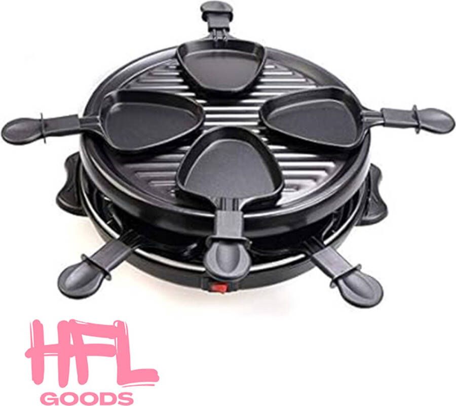 HFL Goods Ovale Grill Gourmet Grill Crepe Gourmetset Pannekoek Gourmetstel 8 Personen