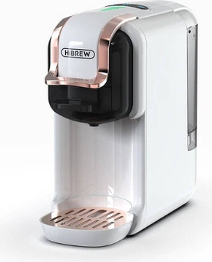 HiBrew 5 in 1 Koffiezetapparaat Senseo Meerdere Capsules Koffiepadmachine Koffiemachine Cappuccino Latte Heet Koud 19B 1450W Wit - Foto 2