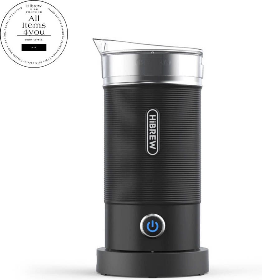 HiBrew All Items 4 You Automatische Melkopschuimer Melkklopper elektrisch 4 in 1 Opschuimer Voor Melk Koud & Warm zwart - Foto 3