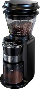 HiBrew Elektrische Koffiemolen – Coffee Grinder Grote Capaciteit – Met Led Display – Hoge Kwaliteit – Makkelijk Gebruik