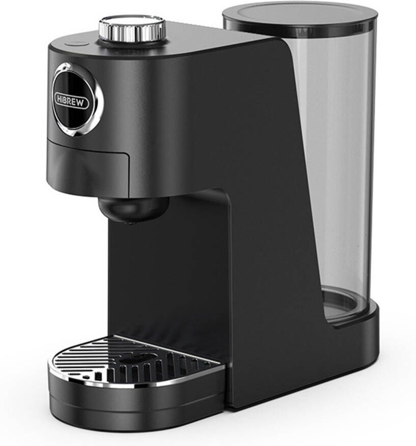 HiBrew H3C 3-in-1 capsule-koffiezetapparaat 20 bar pomp warme koude koffie 7 temperatuurregelaars 1 4 l watertank voor DG NS-capsules en gemalen koffie zwart