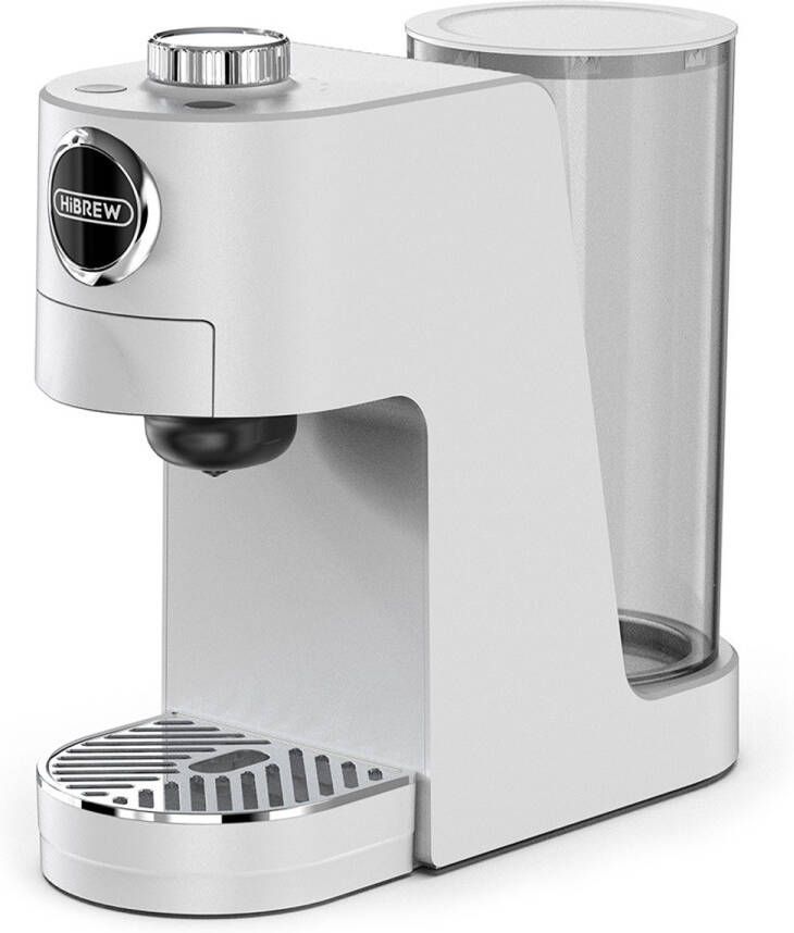 HiBrew H3C 3-in-1 capsule-koffiezetapparaat 20 bar pomp warme koude koffie 7 temperatuurregelaars 1 4 l watertank voor DG NS-capsules en gemalen koffie wit