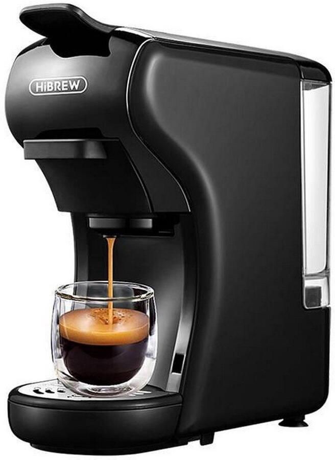 HiBrew 3 in 1 koffiezetapparaat Senseo – Koffiemachine – Meerdere Capsules – Koffiepadmachine Heet Koud – 19Bar – 1450W – Zwart