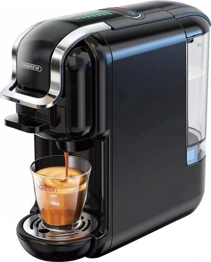 HiBrew 5 in 1 koffiezetapparaat Senseo – Koffiemachine – Meerdere Capsules – Koffiepadmachine Heet Koud – 19Bar – 1450W – Zwart