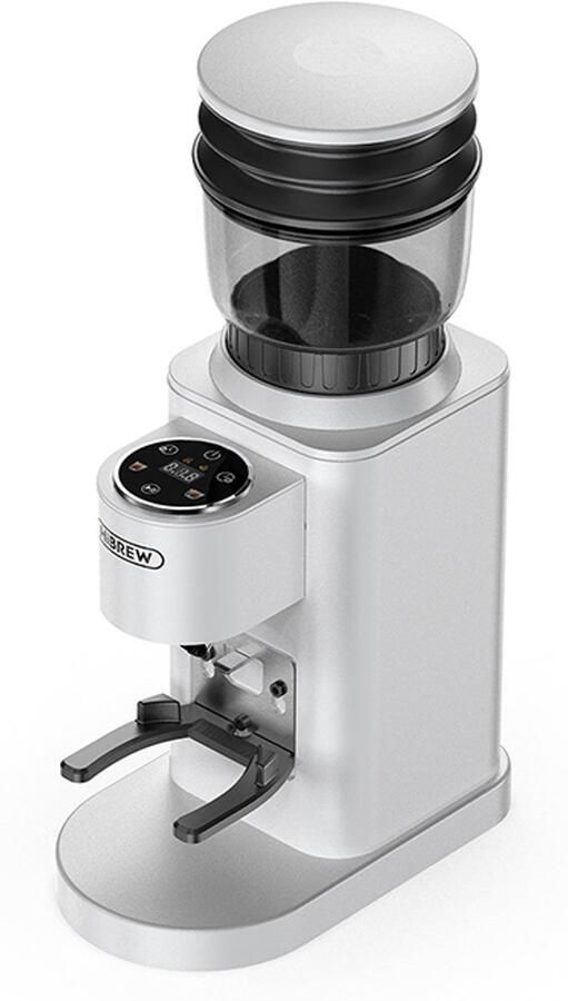 HiBrew G7 Elektrische Koffiemolen – 48 Maalstanden – Conische RVS Maalschijven – Anti-Statisch – Voor Espresso & Filterkoffie – Wit