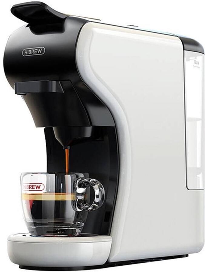 HiBrew H1A 4-in-1 Koffiepadmachine – Geschikt voor Nespresso – Compact & Energiezuinig – wit - Foto 2