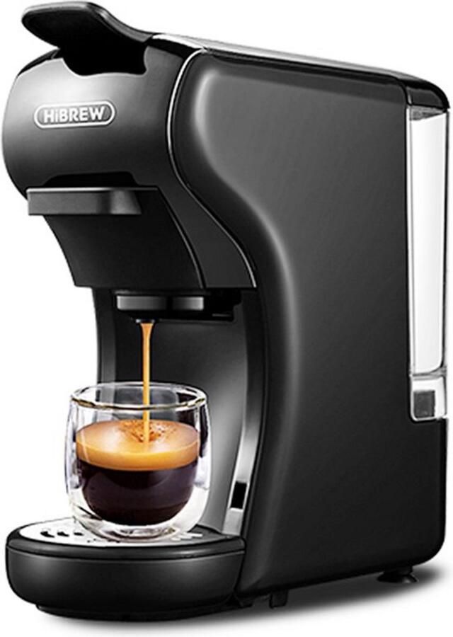 HiBrew H1A Koffiecupmachine- Zwart – Compact Energiezuinig – Voor Nespresso Cups